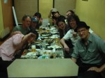 Around the table from the front - Cogi, Steve, Tom, Fink (Firestarter), Jimbo, Tachi, Fifi, Peter & Hugh. The first of many group shots!