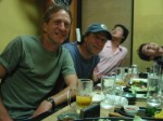 Steve, Tom, Cogi (Rockbottom), and Fifi (Firestarter)  get acquainted 