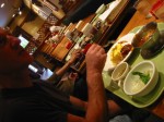 Steve digs in.