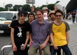Fink, Masa, Richard, Jimbo, Shintaro and Fifi at a rest stop.