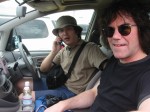 Jimbo and Peter on the road