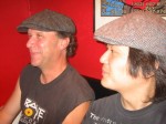 Some kind of drummers-with-caps club 